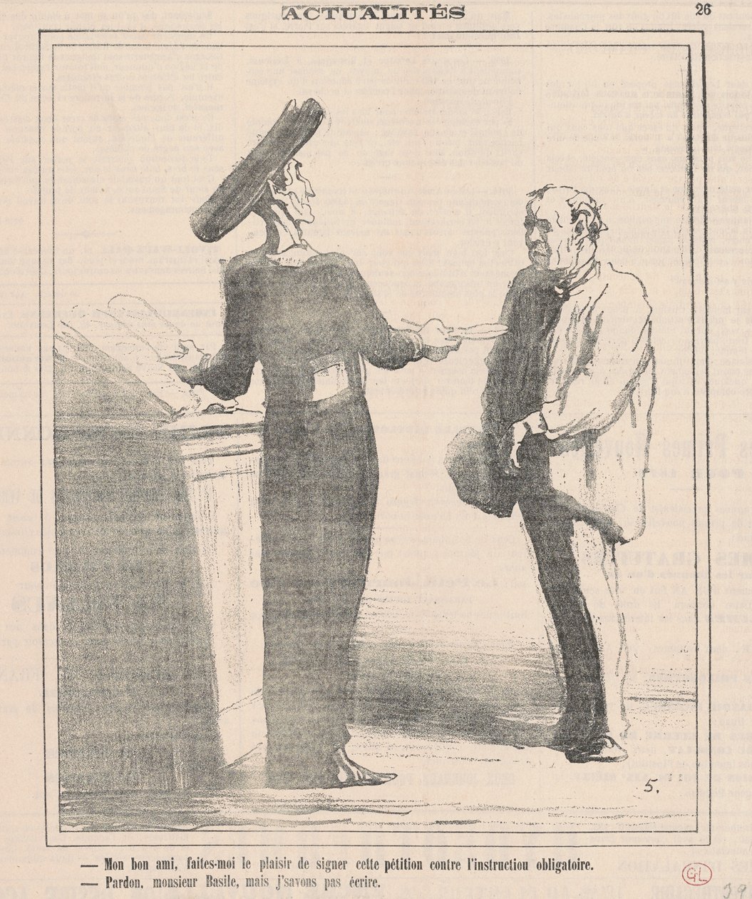 Můj dobrý příteli, udělej mi to potěšení podepsat... od Honoré Daumier