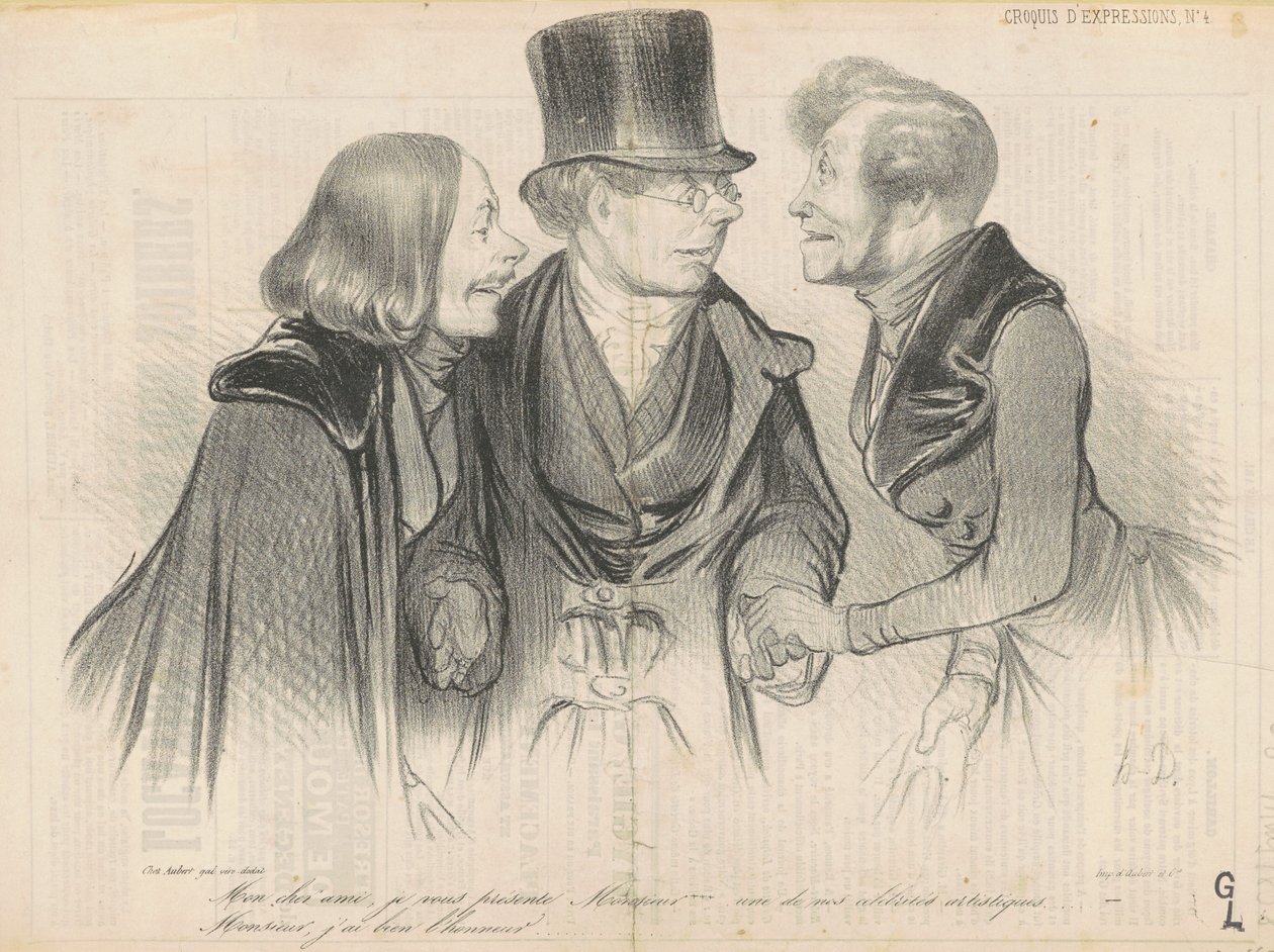 Můj milý příteli, představuji vám pana... od Honoré Daumier