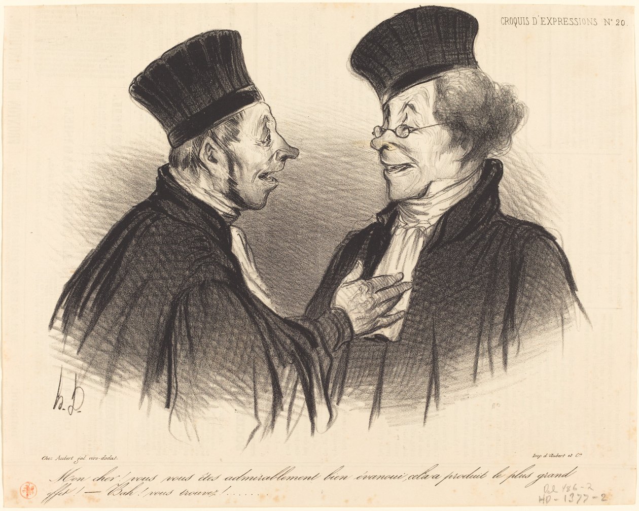 Můj drahý! obdivuhodně jsi omdlel... od Honoré Daumier