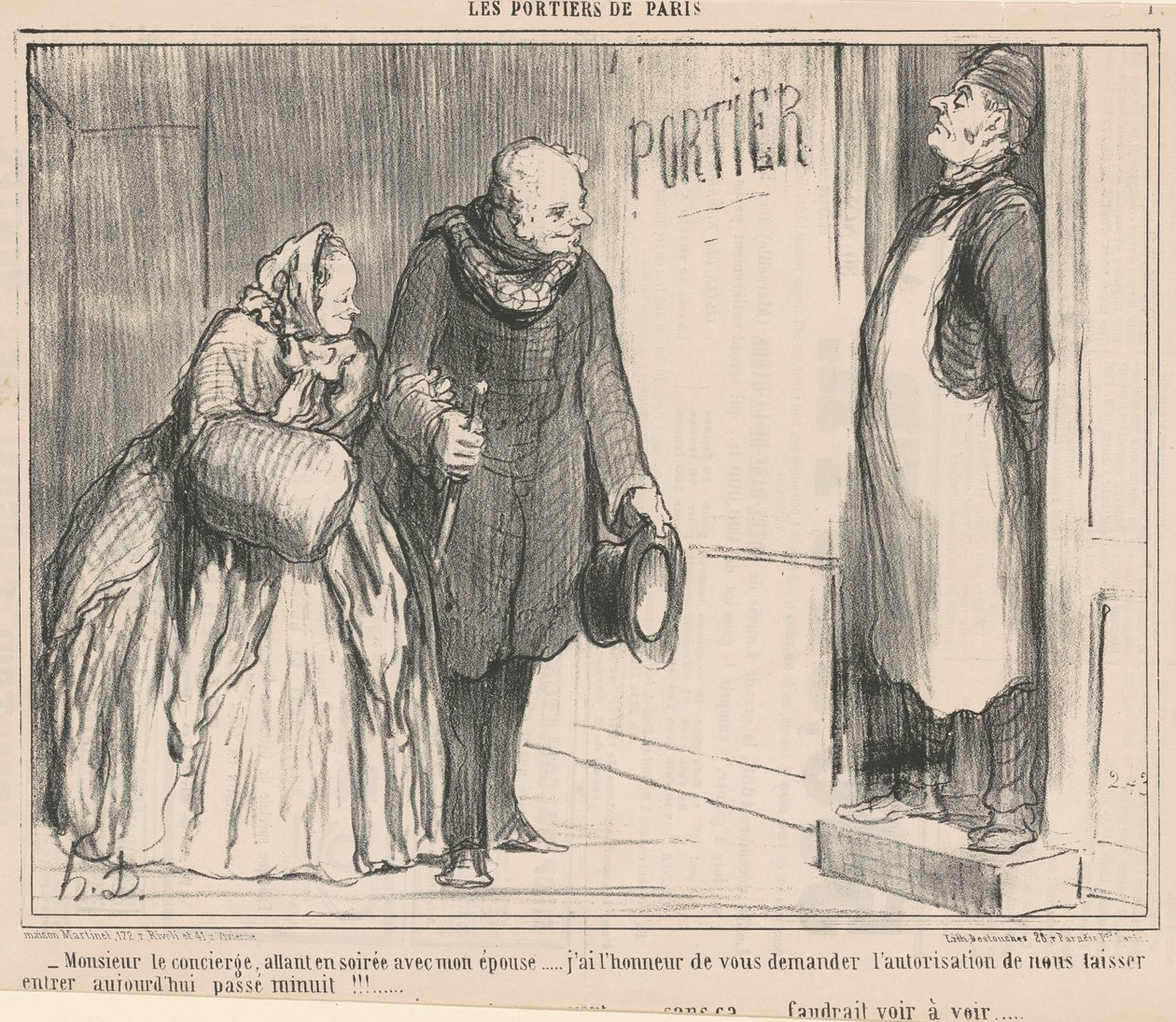Pan recepční, jdem večer od Honoré Daumier