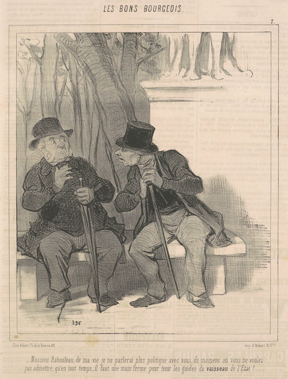 Mossieu Rabourdeau... Už se s vámi nebudu bavit o politice... od Honoré Daumier