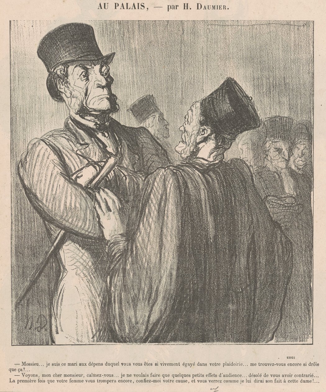 Mossieu... Já jsem ten manžel, na jehož úkor od Honoré Daumier