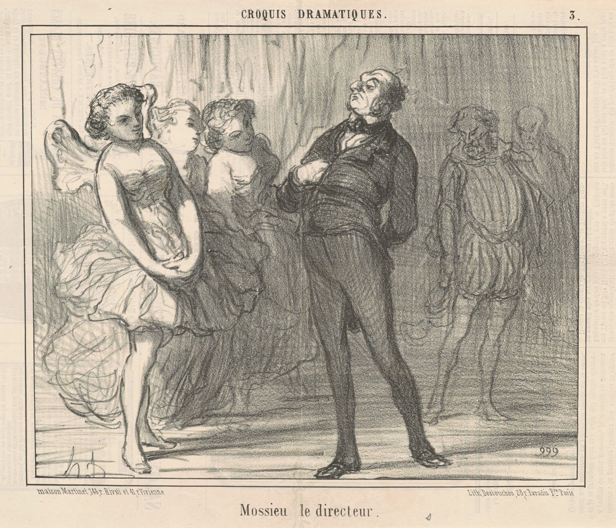 Mossieu, ředitel od Honoré Daumier