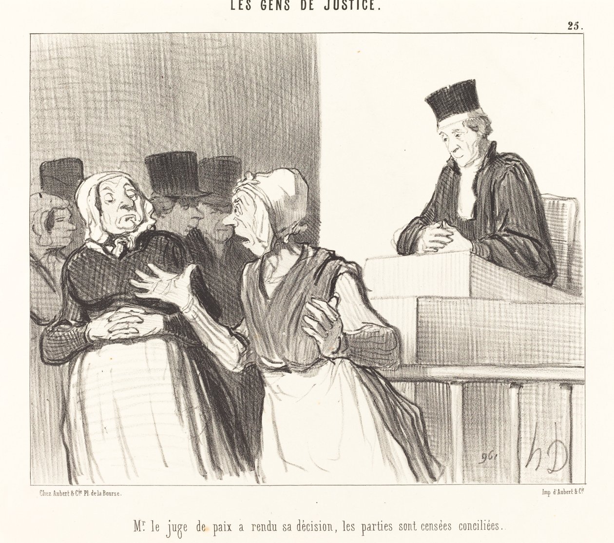 Pan smírčí soudce učinil své rozhodnutí... od Honoré Daumier