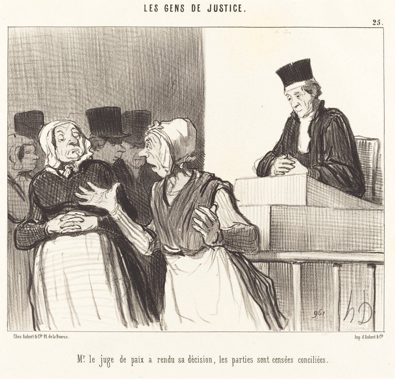 Pan smírčí soudce učinil své rozhodnutí... od Honoré Daumier