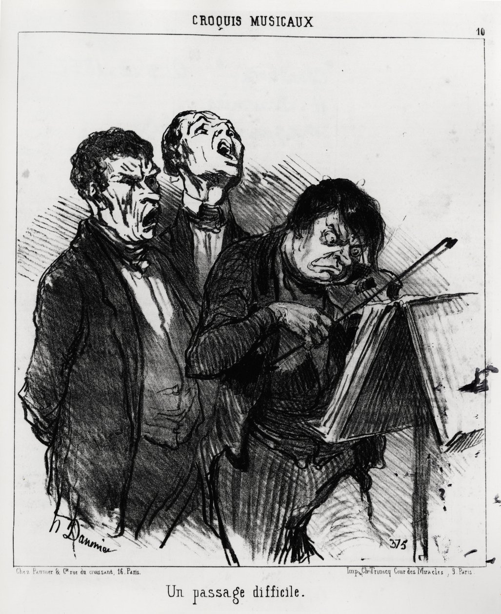 Hudební skeče: obtížná pasáž. Illustration d