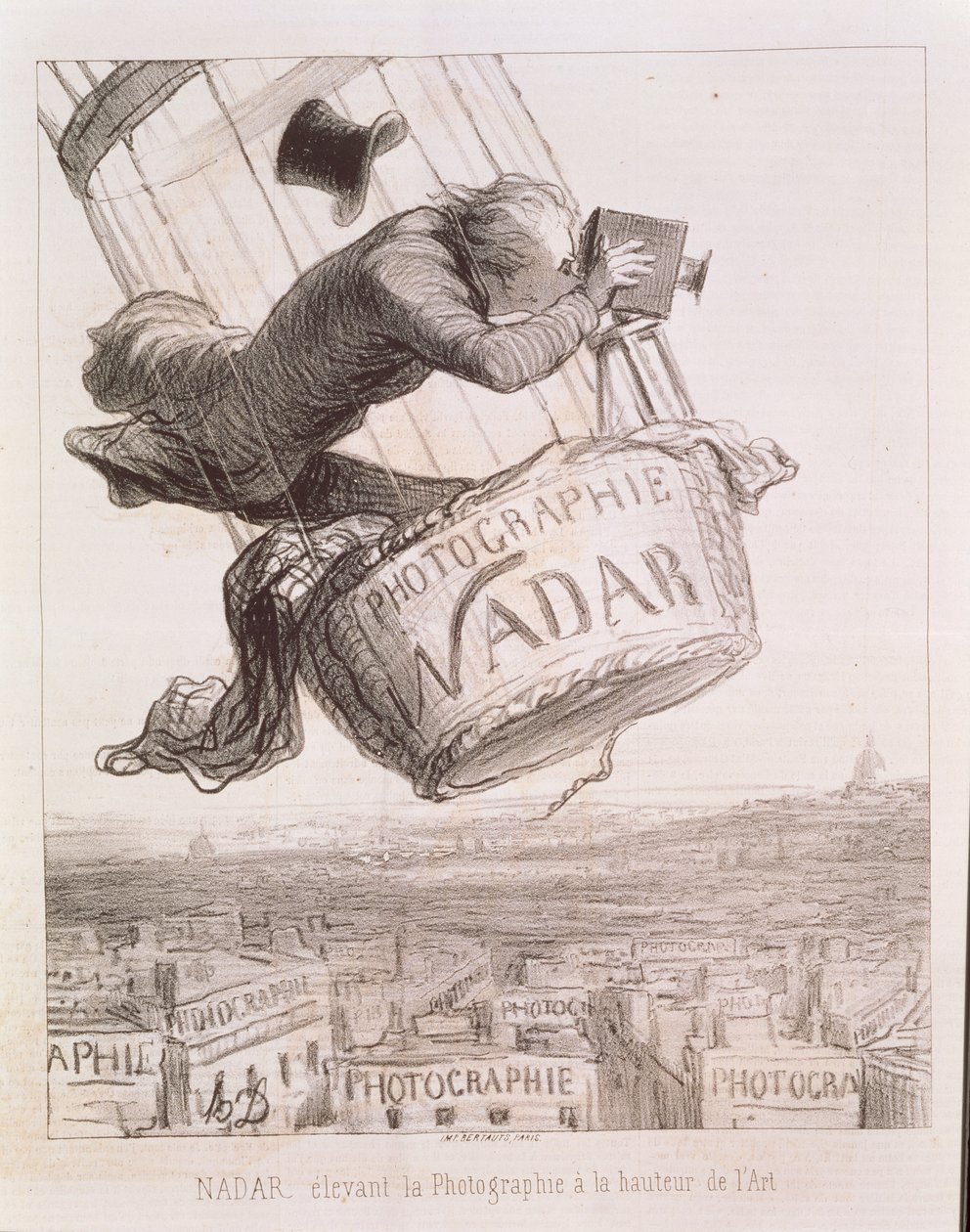 Nadar (1820-1910) povyšující fotografii na vrchol umění, publikoval 1862 od Honoré Daumier