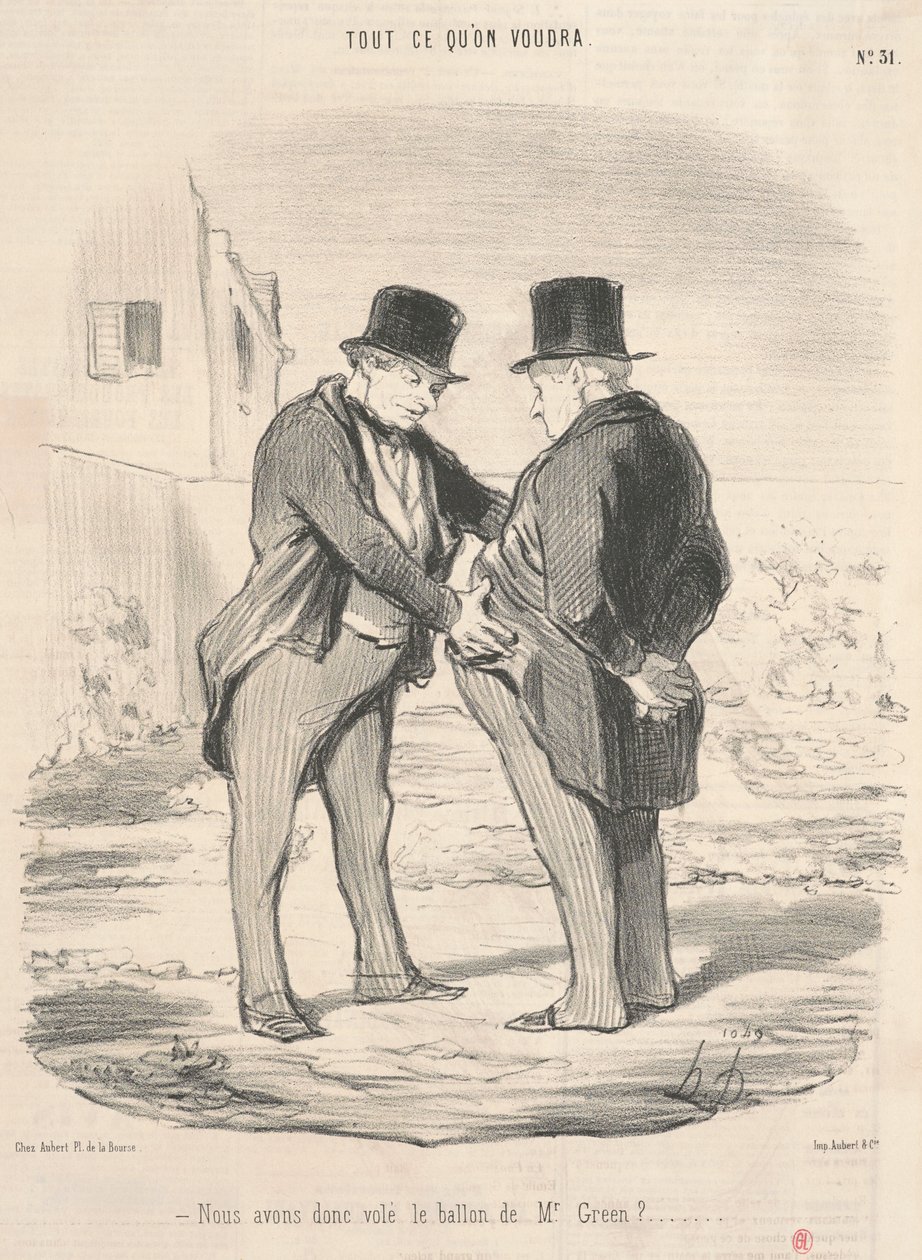 Takže jsme ukradli míč panu Greenovi? od Honoré Daumier