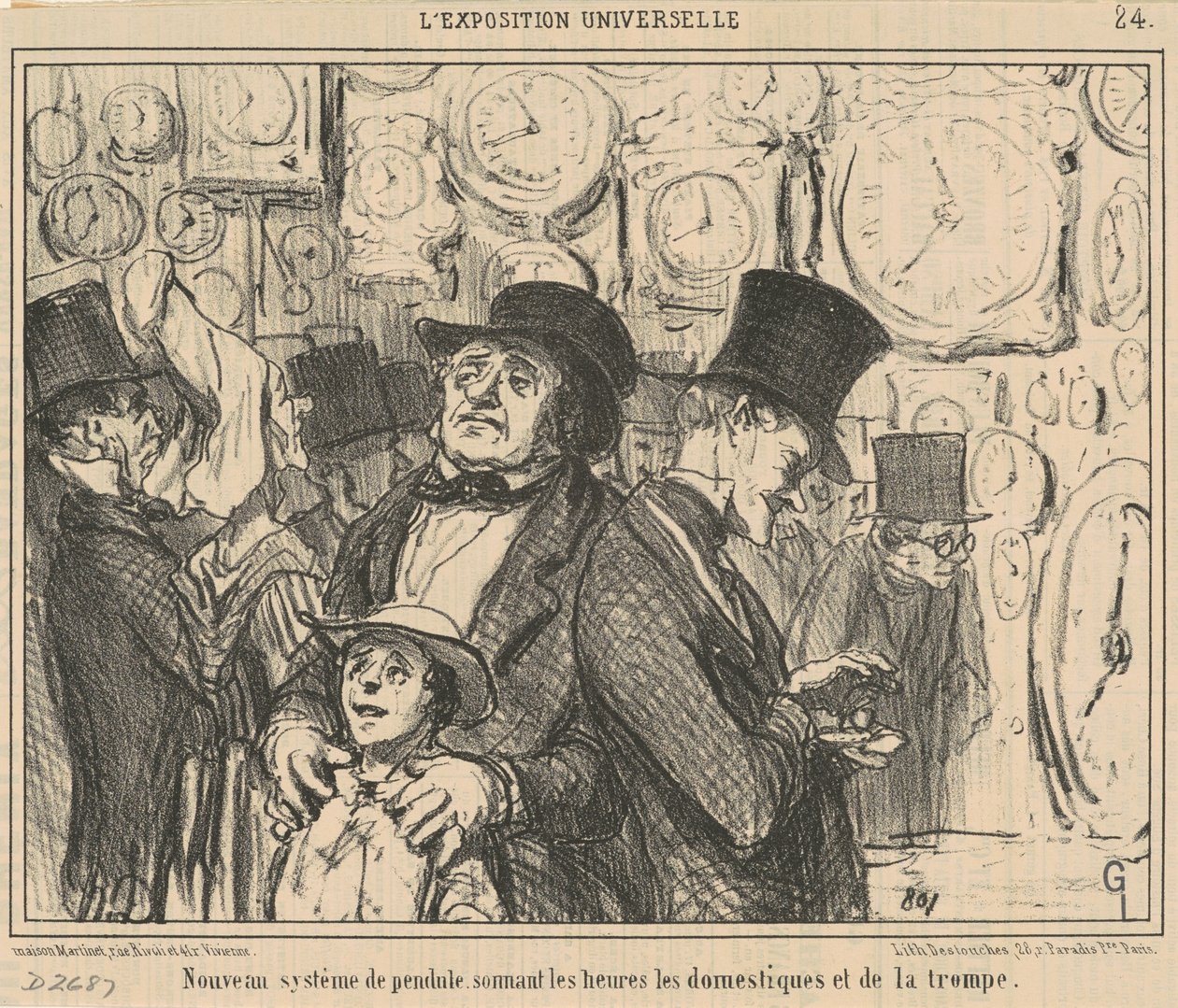Nový kyvadlový systém... od Honoré Daumier