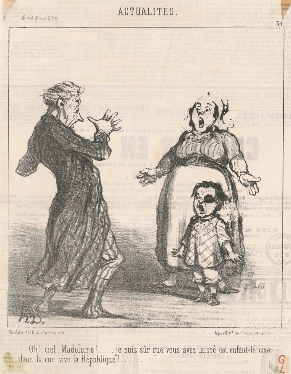 Ach! Nebe Magdaleno! ... od Honoré Daumier