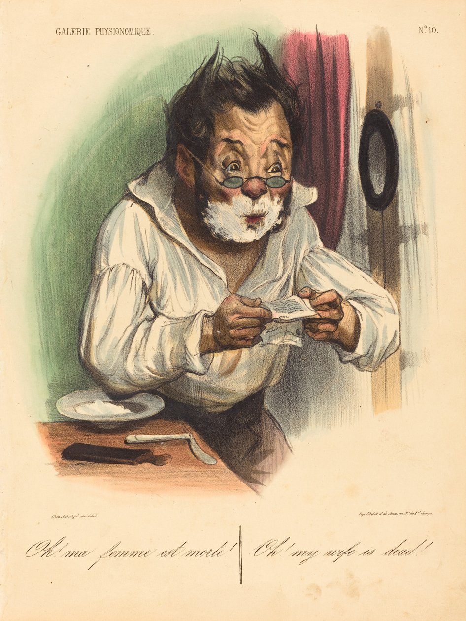 Ach! Moje žena je mrtvá! od Honoré Daumier
