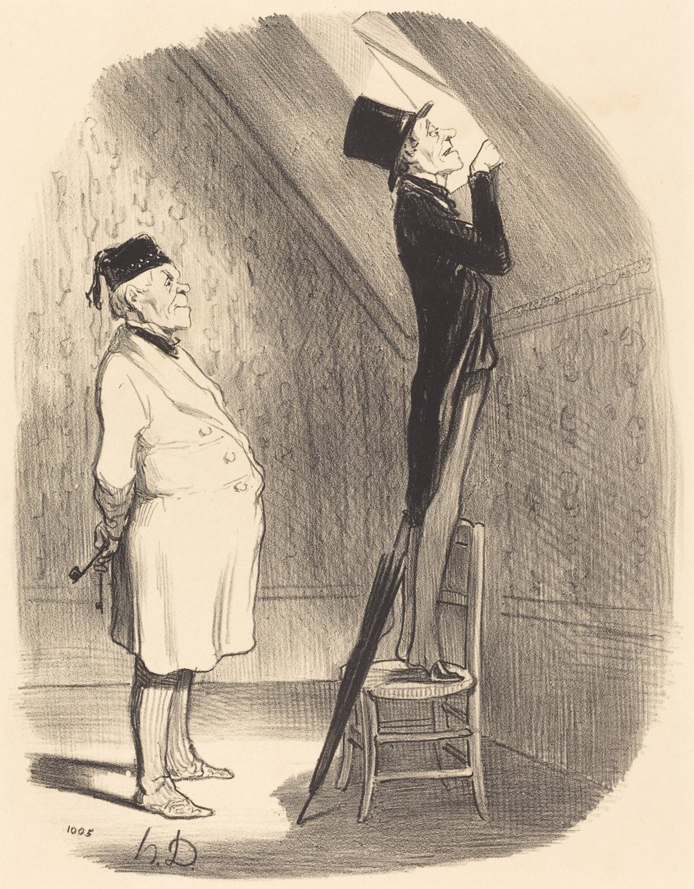 Ach! pokud jde o výhled, nenajdete lepší než zde! od Honoré Daumier