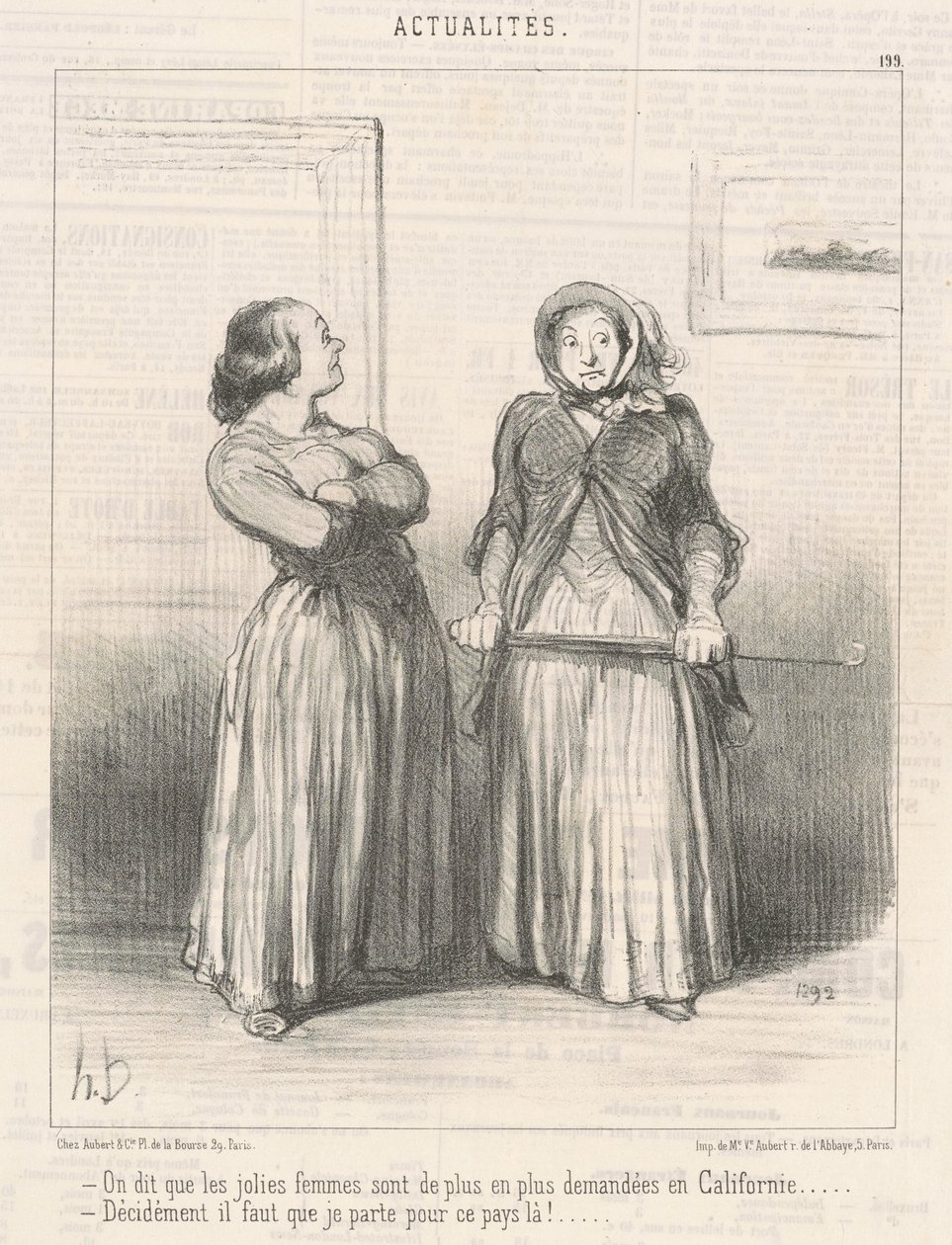 Říká se, že krásné ženy jsou... od Honoré Daumier