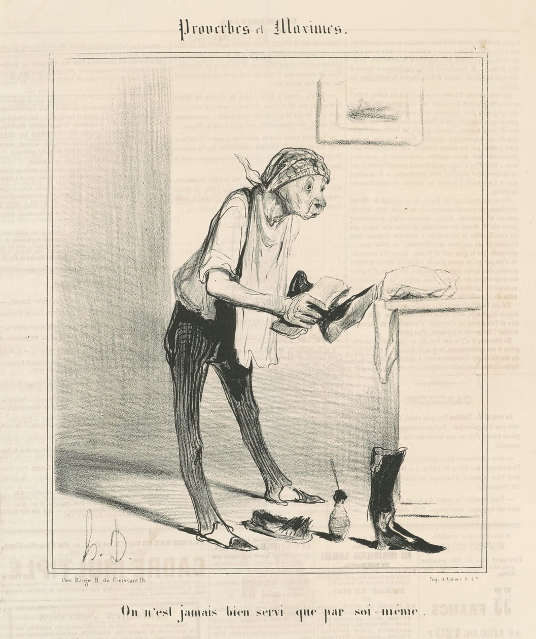 Nikdy nám není dobře obslouženo jinak než my sami od Honoré Daumier