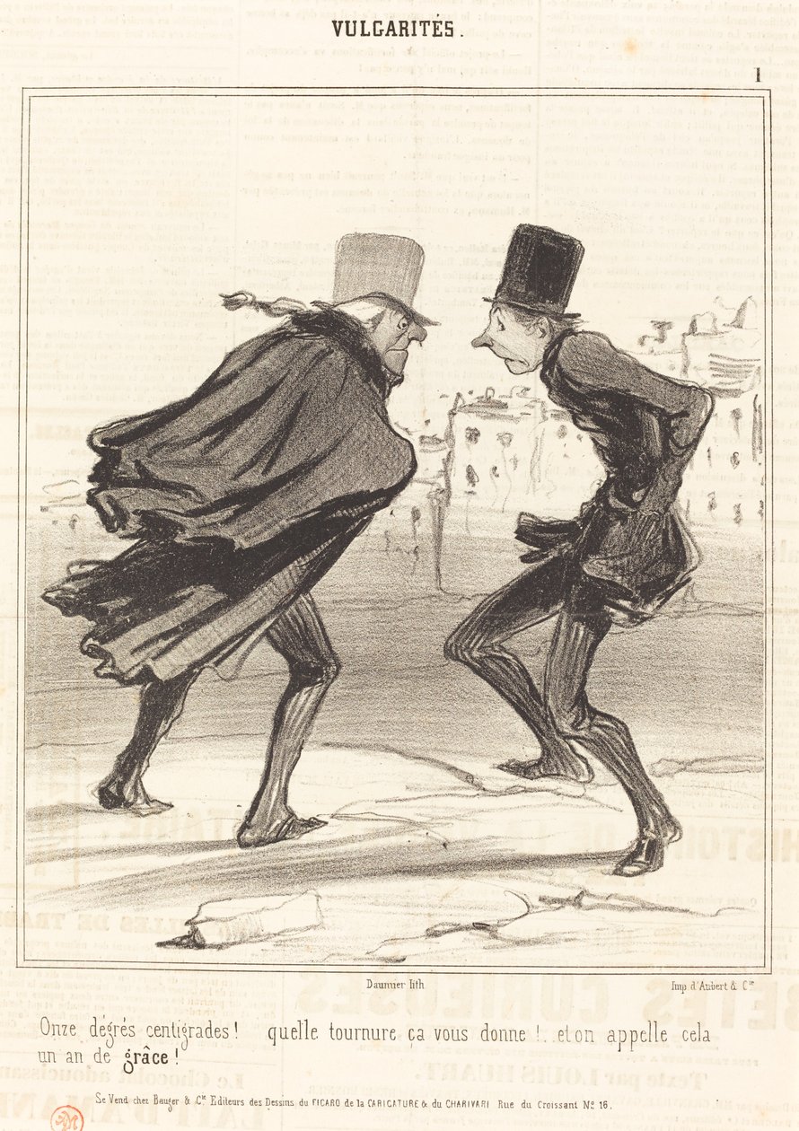 Jedenáct stupňů Celsia! od Honoré Daumier