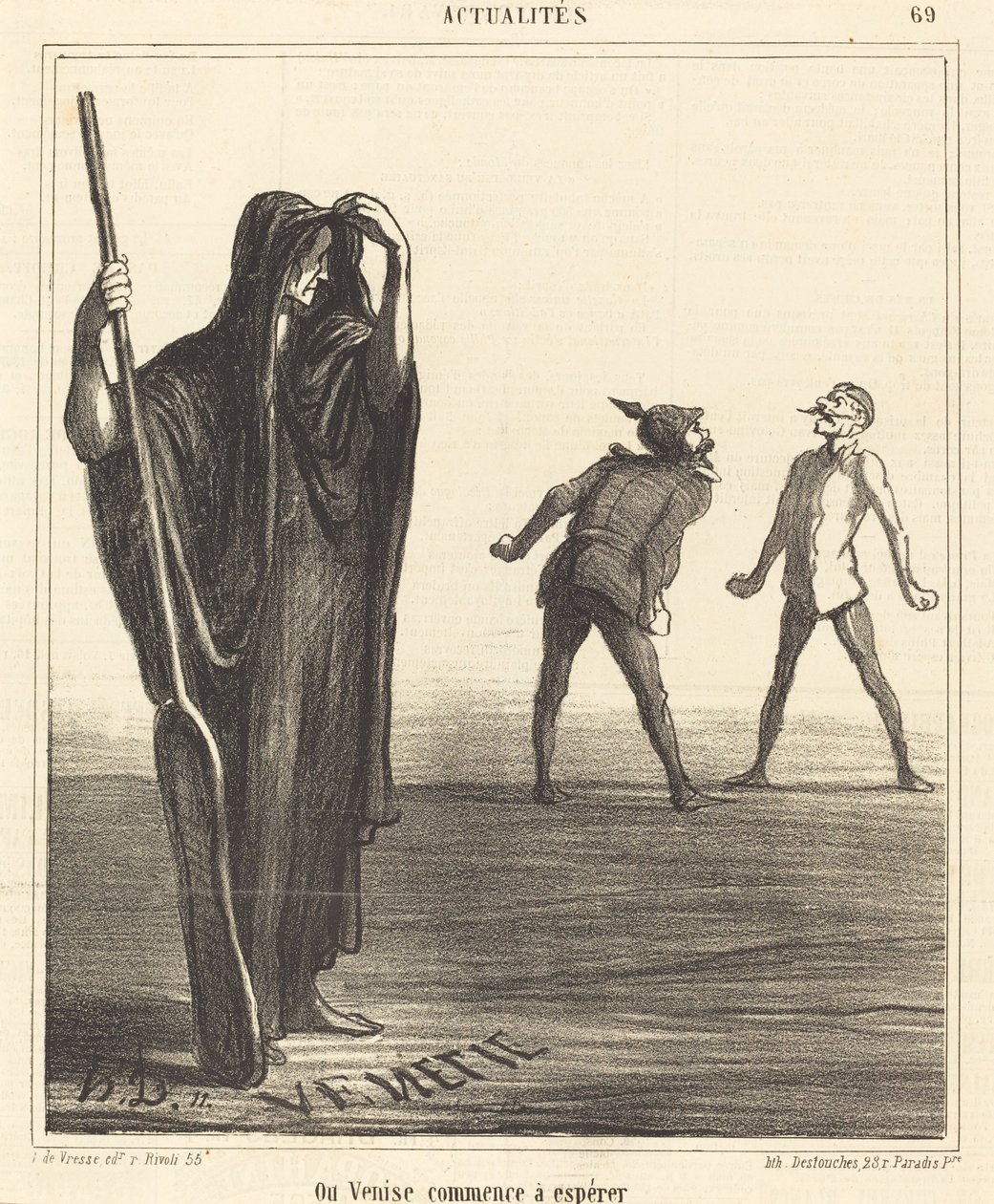 Kde Benátky začínají doufat od Honoré Daumier
