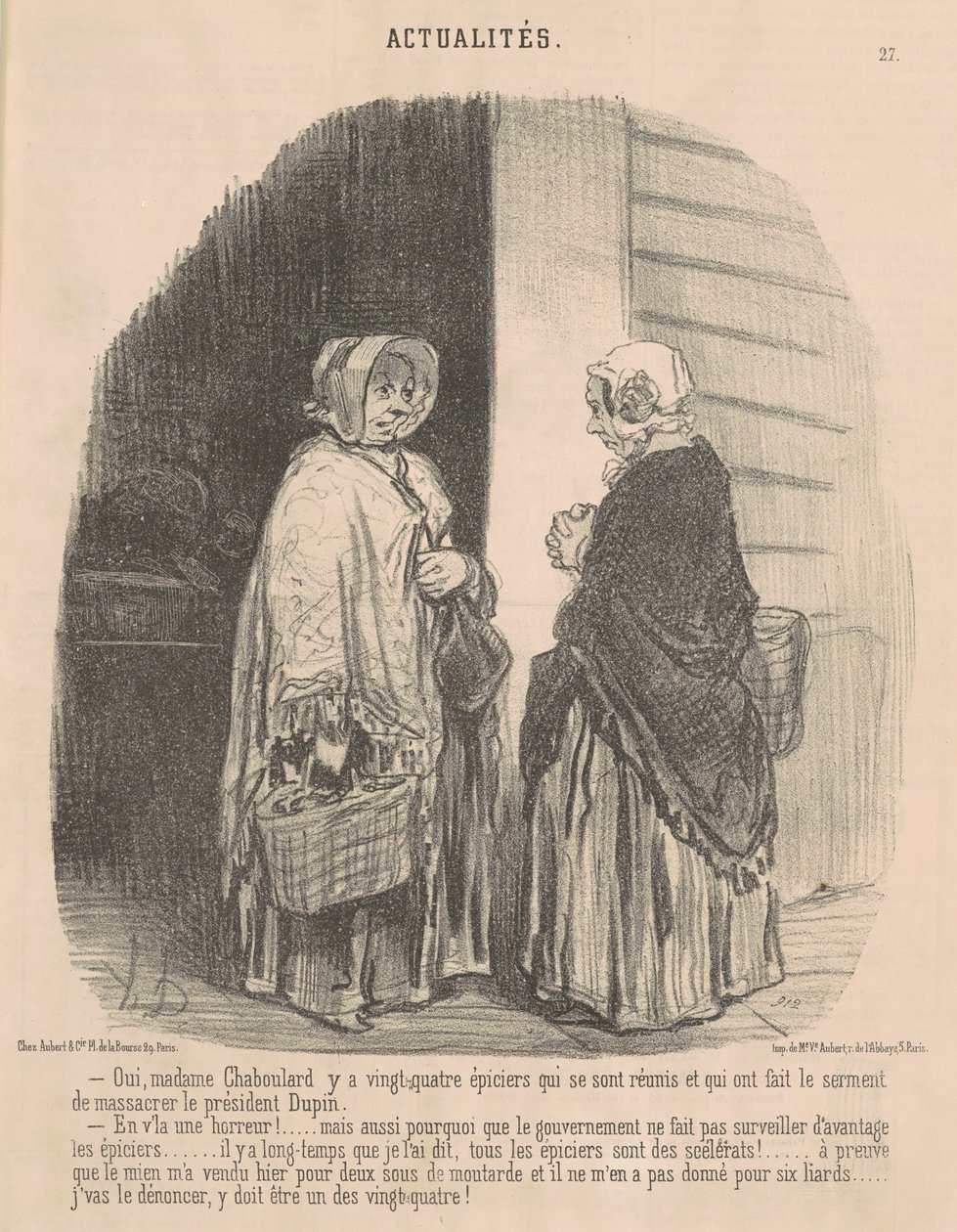 Ano, paní Chaboulardová... od Honoré Daumier