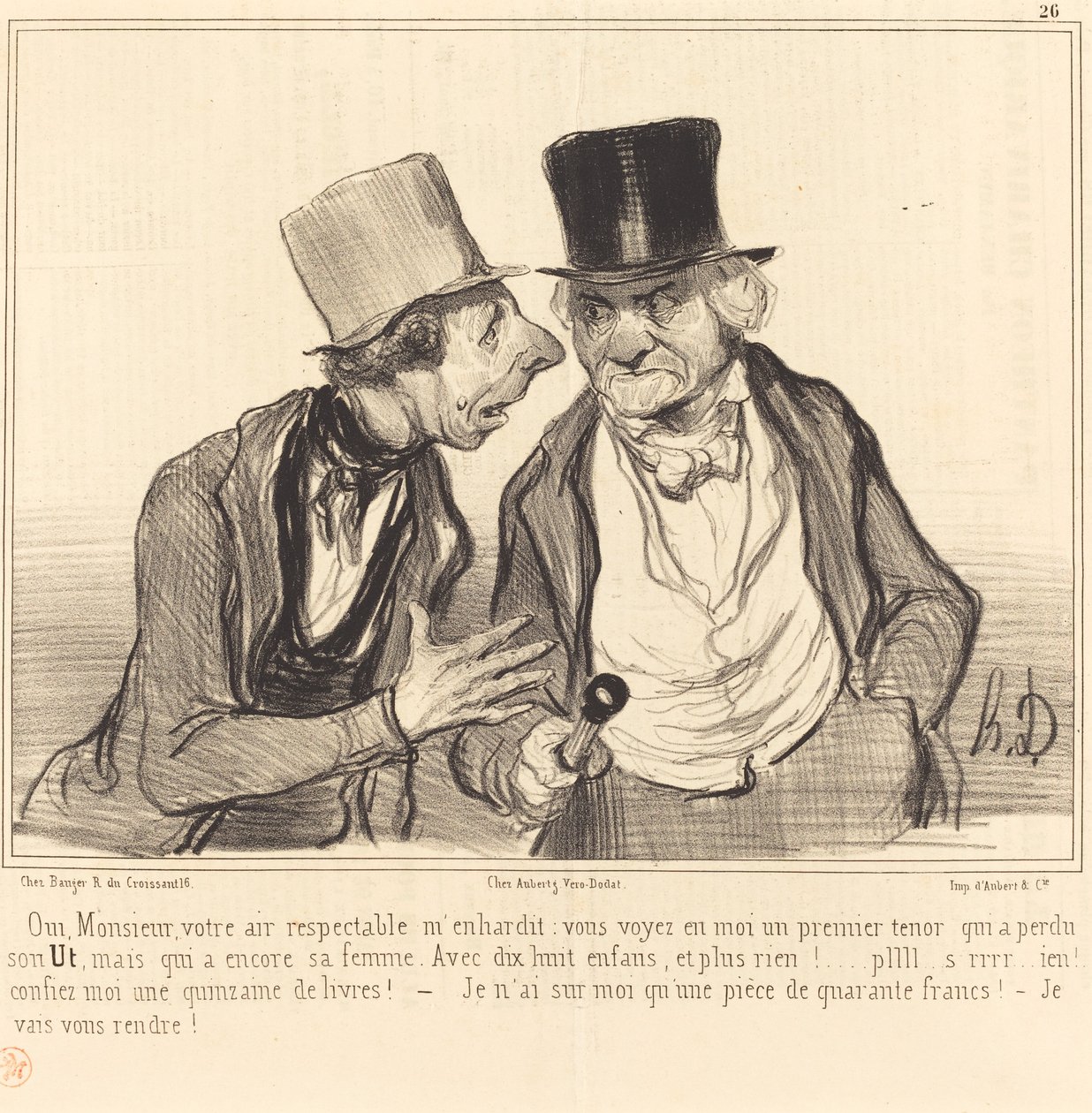 Ano, pane, váš úctyhodný vzduch mě povzbuzuje... od Honoré Daumier