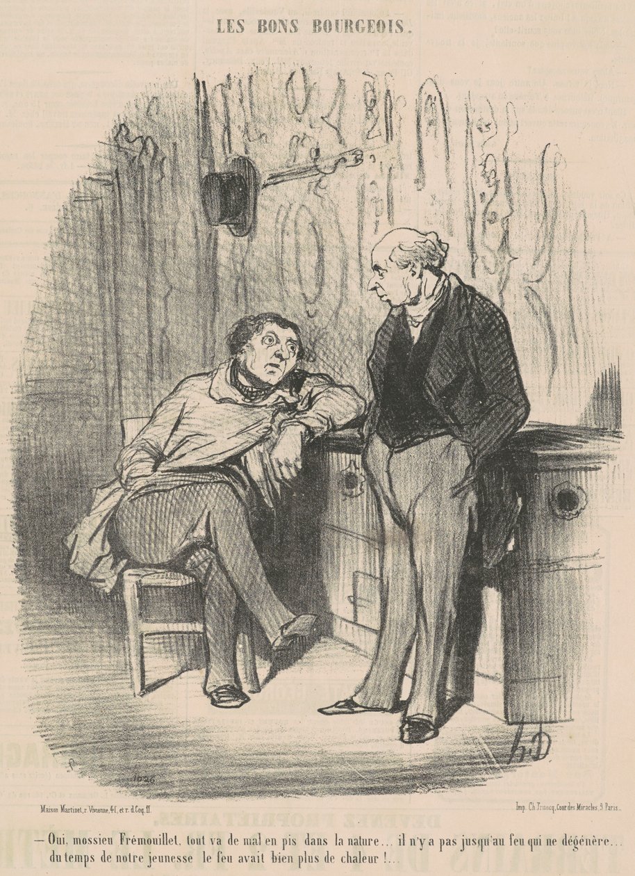 Ano, Mossieu Fremoillet, všechno jde od špatného k horšímu... od Honoré Daumier