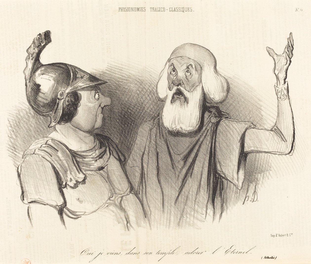 Ano, přicházím do jeho chrámu... od Honoré Daumier