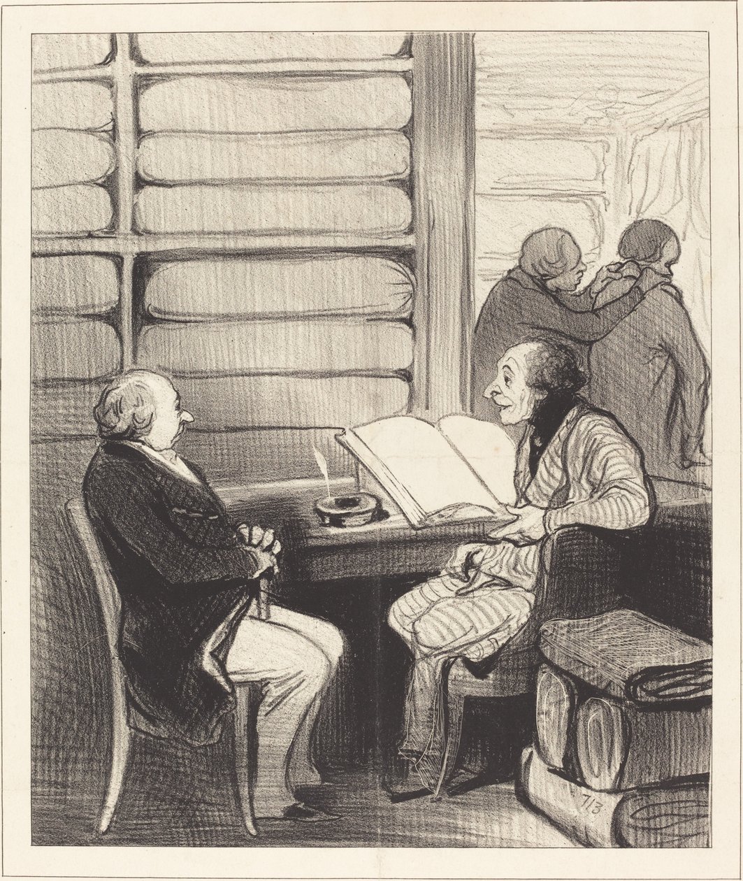Ano, můj drahý pane Badoularde, budu... od Honoré Daumier