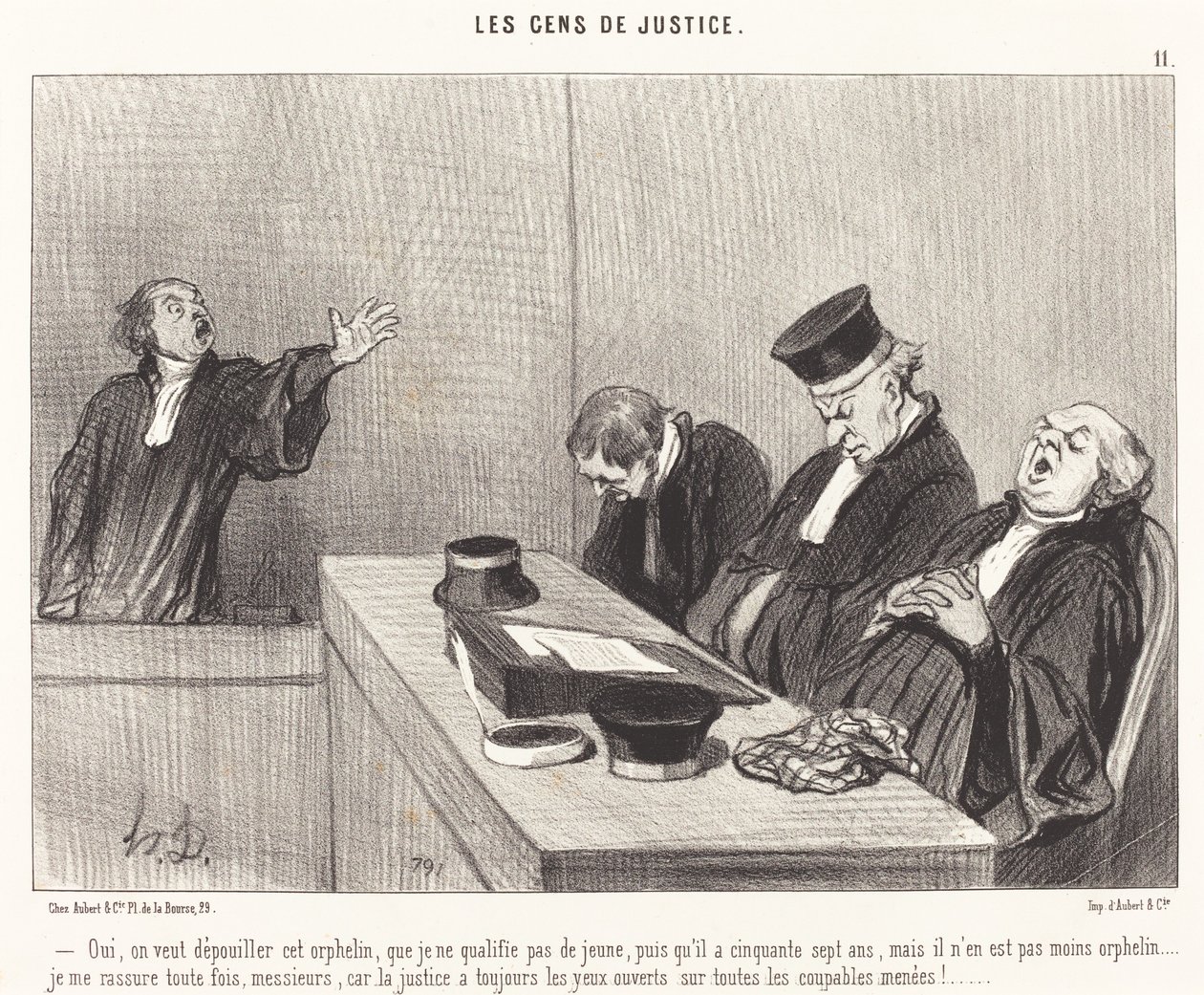 Ano, chceme toho sirotka okrást... od Honoré Daumier