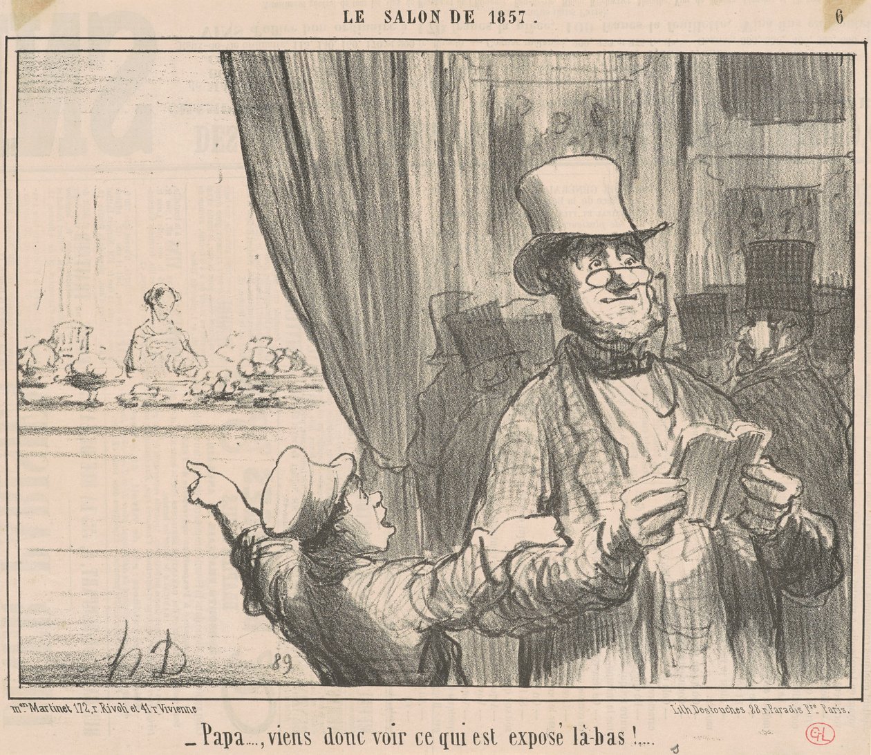 Tati...tak se pojď podívat, co je... od Honoré Daumier