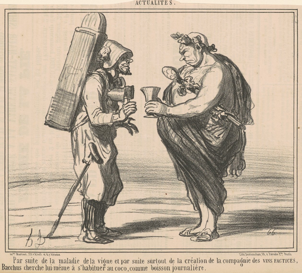 Následkem choroby révy od Honoré Daumier