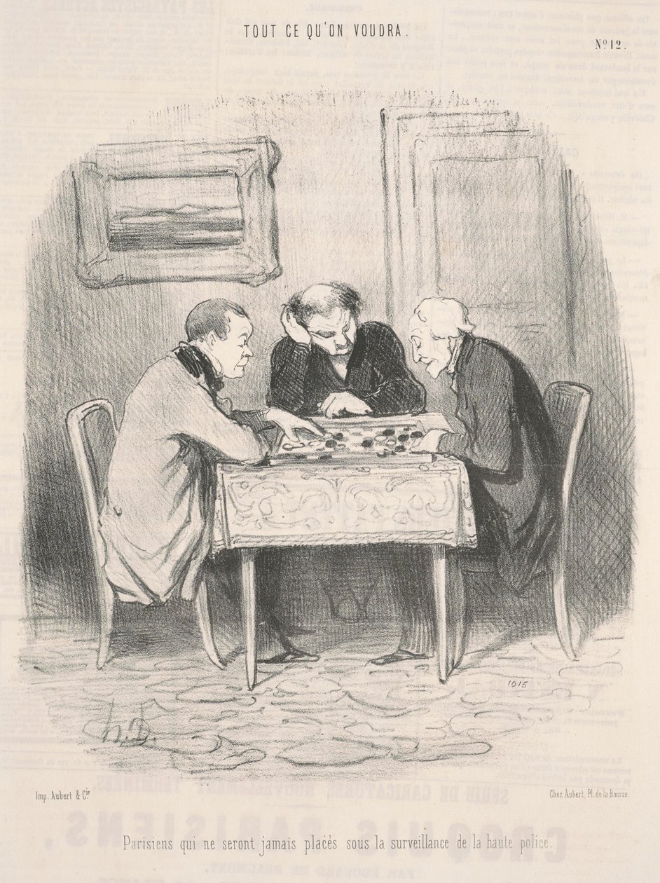 Pařížané, kteří nikdy nebudou... pod dohledem... od Honoré Daumier