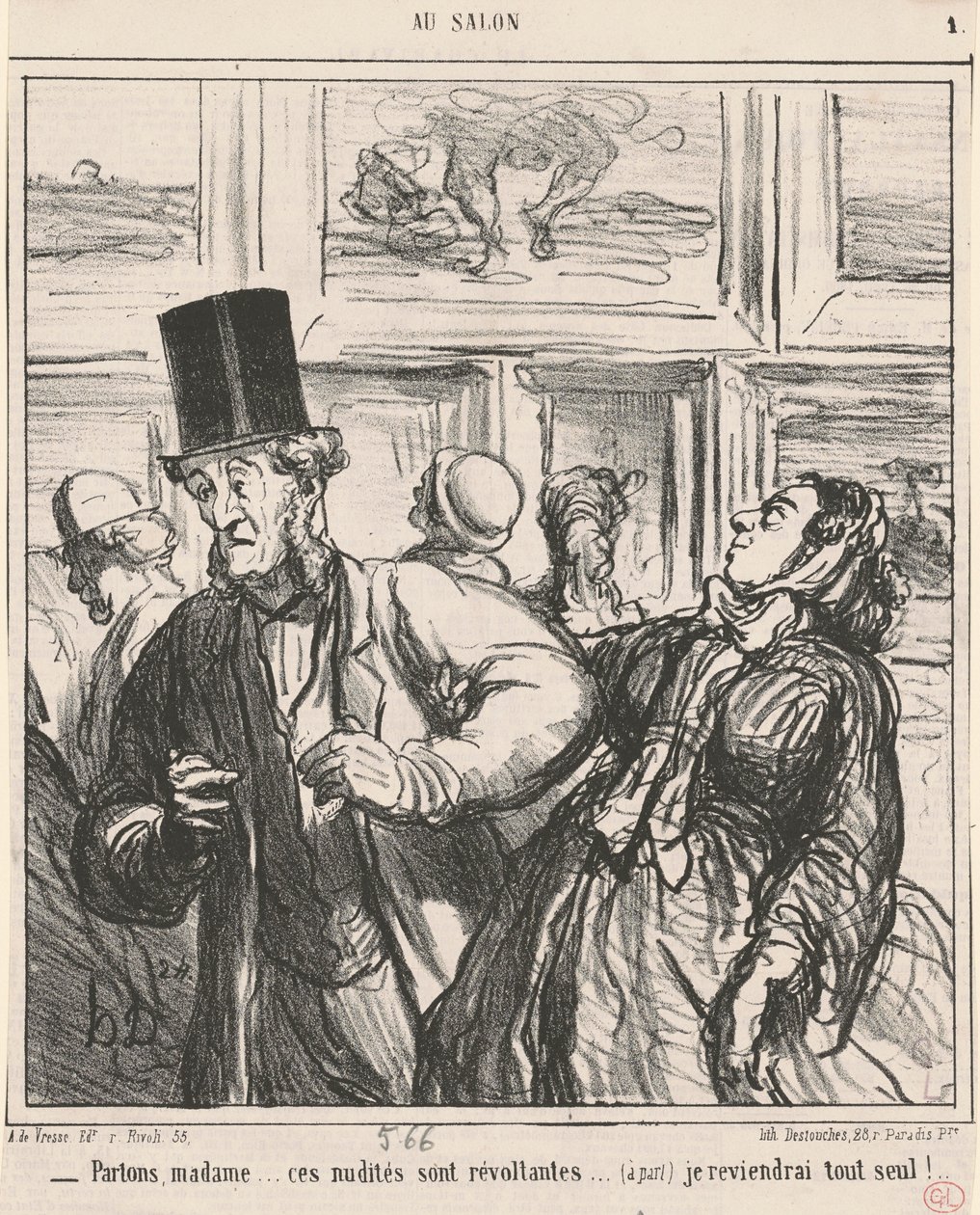Promluvme si, madame... tyhle nahoty jsou odporné... od Honoré Daumier