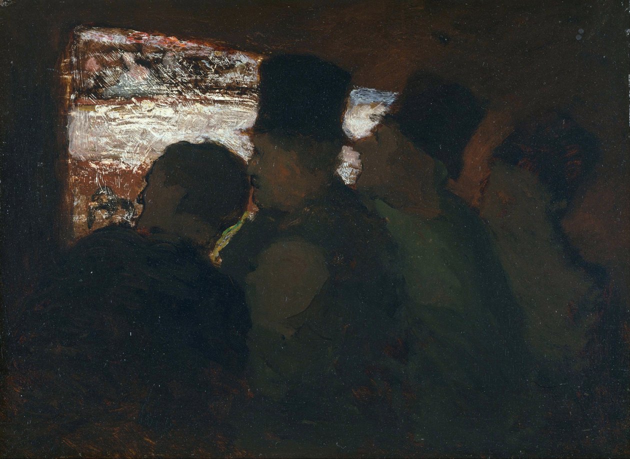 "Parterre"" Audience v divadle Obraz Honore Daumier (1808-1879) 1858 Národní muzeum západního umění, Tokio Japonsko od Honoré Daumier
