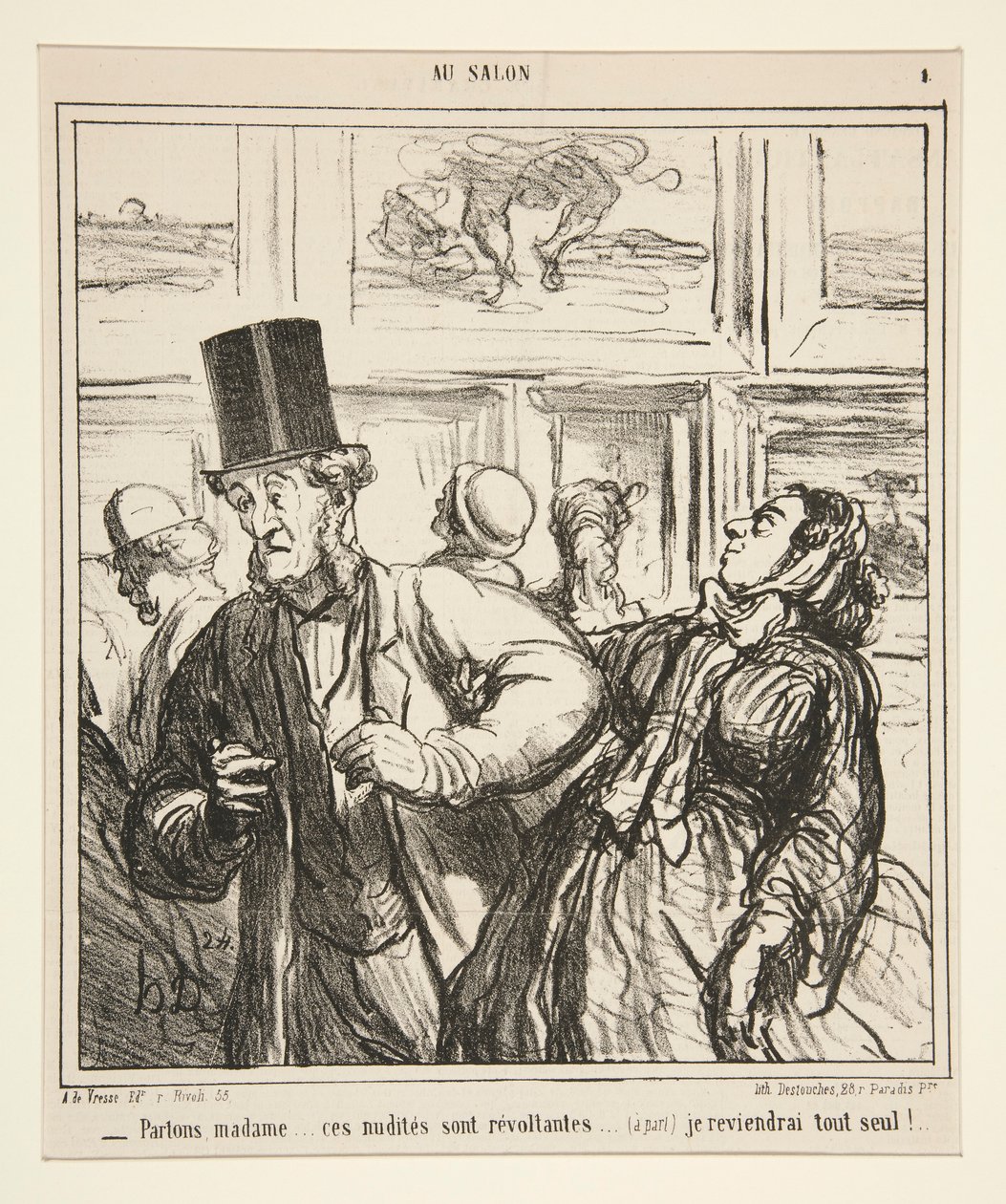 Pojďme, madam... tyhle nahoty jsou odporné od Honoré Daumier
