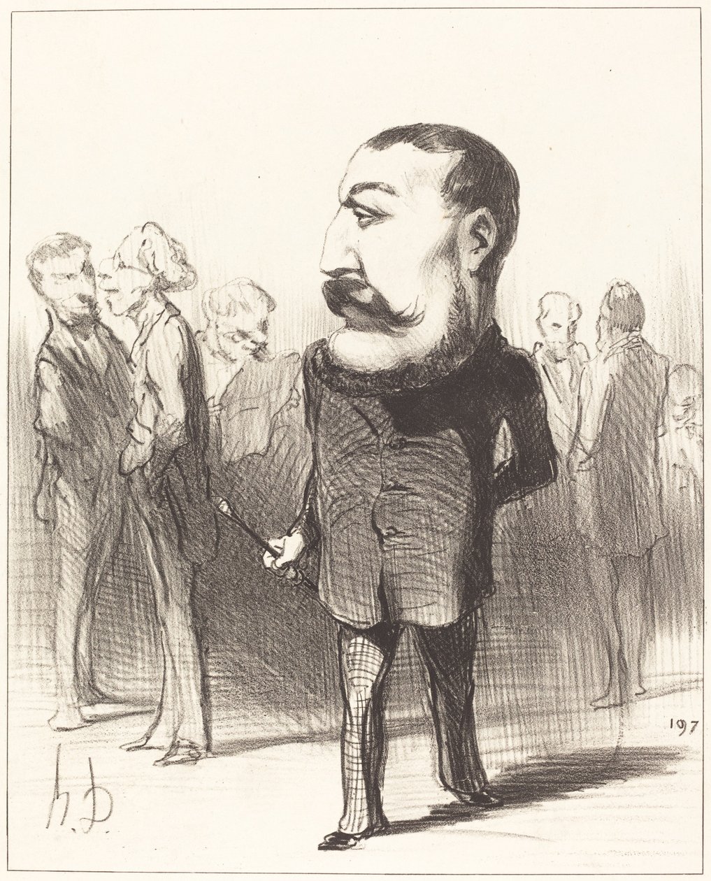 Pierre-Napoleon Bonaparte od Honoré Daumier