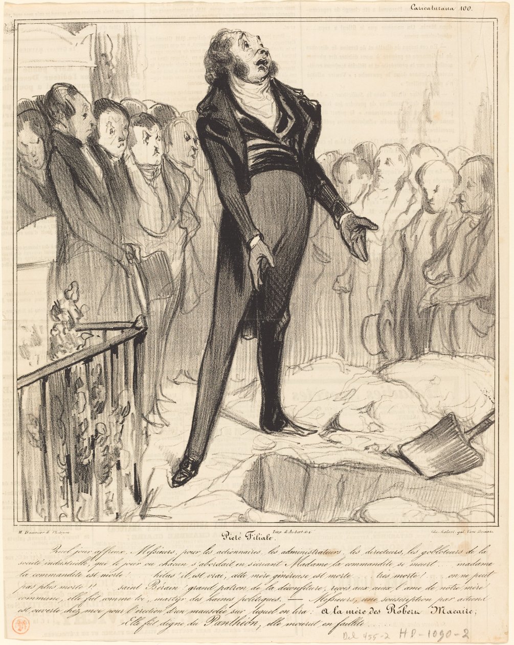 Synovská zbožnost od Honoré Daumier