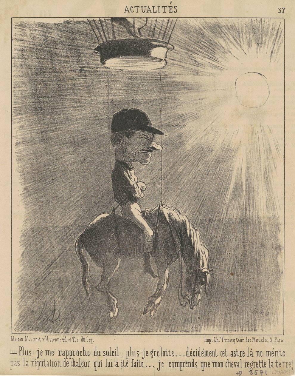 Čím víc se blížím slunci... od Honoré Daumier