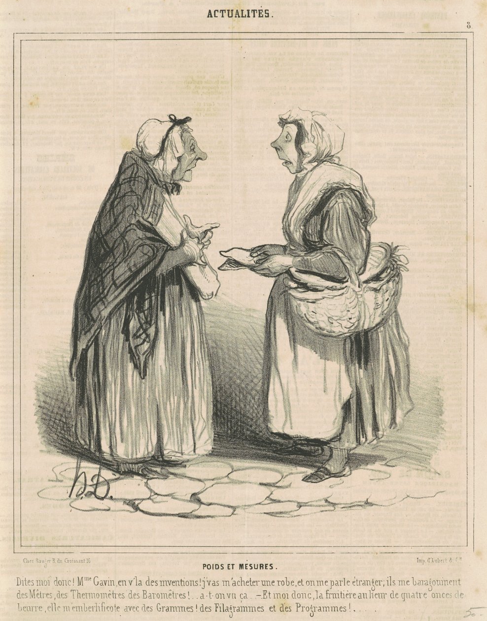 Váhy a míry od Honoré Daumier