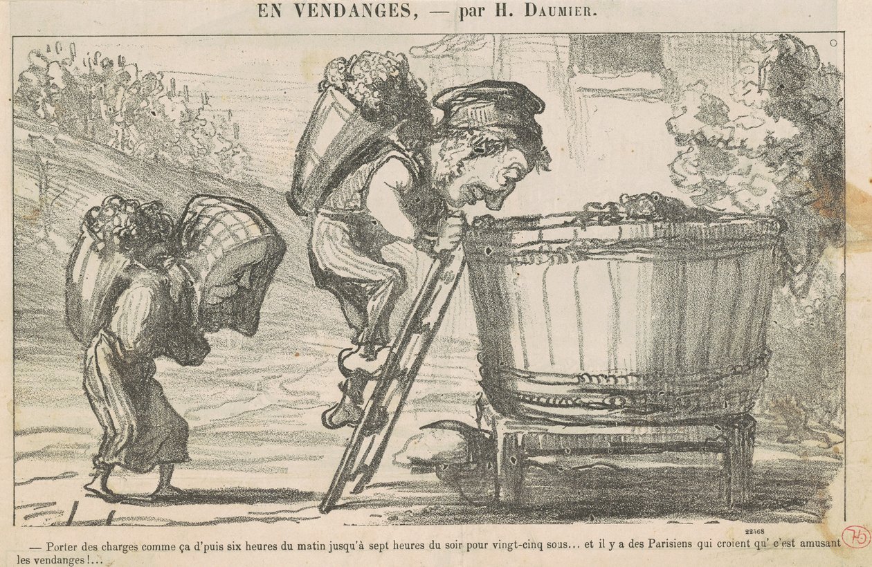 Noste takové náklady, pak v šest hodin... od Honoré Daumier