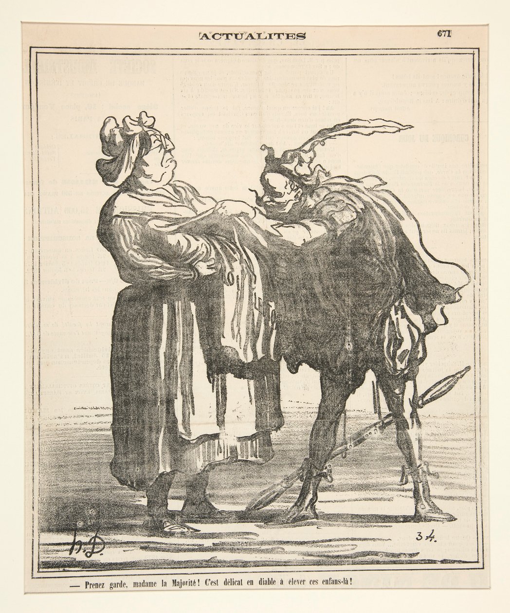 Opatrujte se, Madame la Majorite! od Honoré Daumier