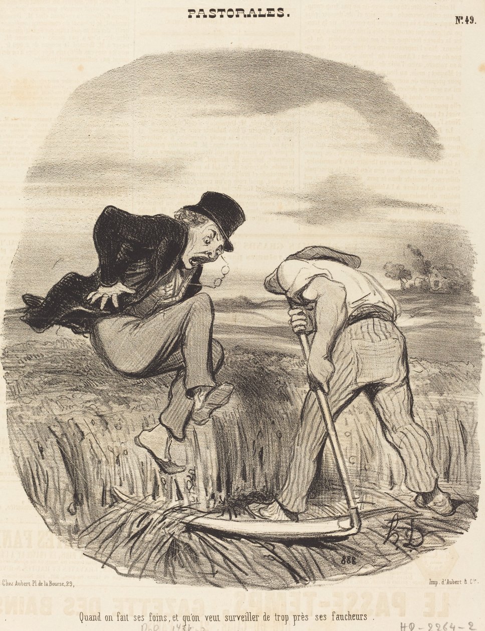 Když děláme seno... od Honoré Daumier