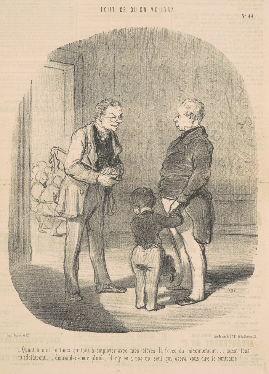 Pokud jde o mě, chci použít... sílu uvažování od Honoré Daumier
