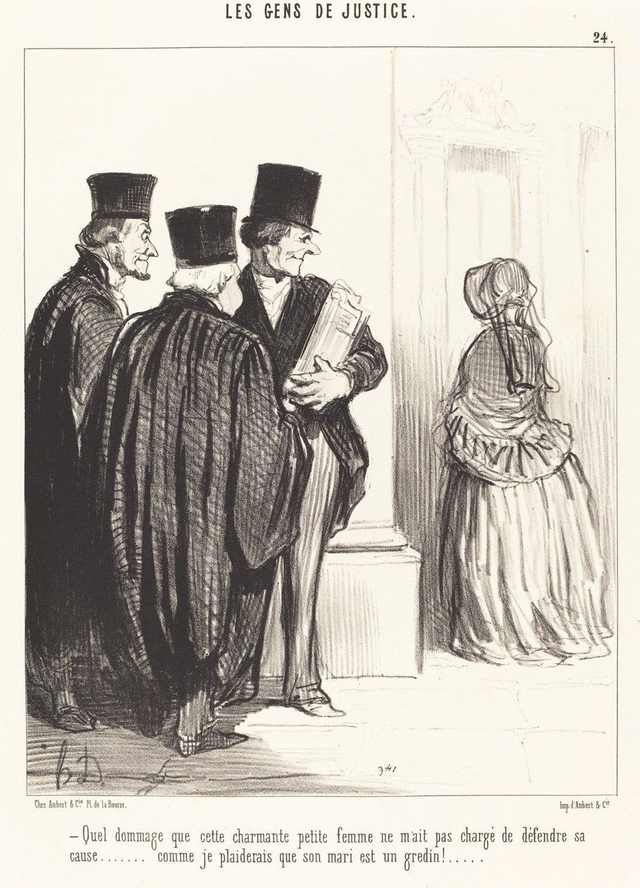 Jaká škoda, že tato krásná... žena... od Honoré Daumier