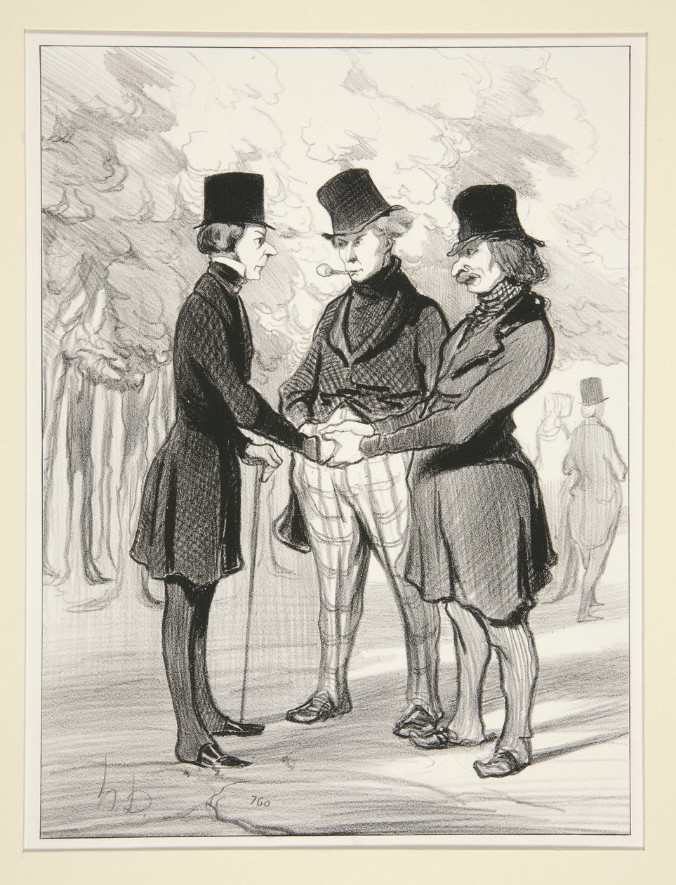 jaké šťastné setkání od Honoré Daumier