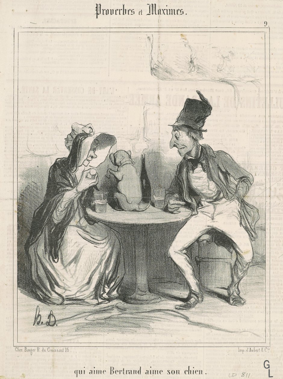 Kdo miluje Bertranda, miluje svého psa od Honoré Daumier