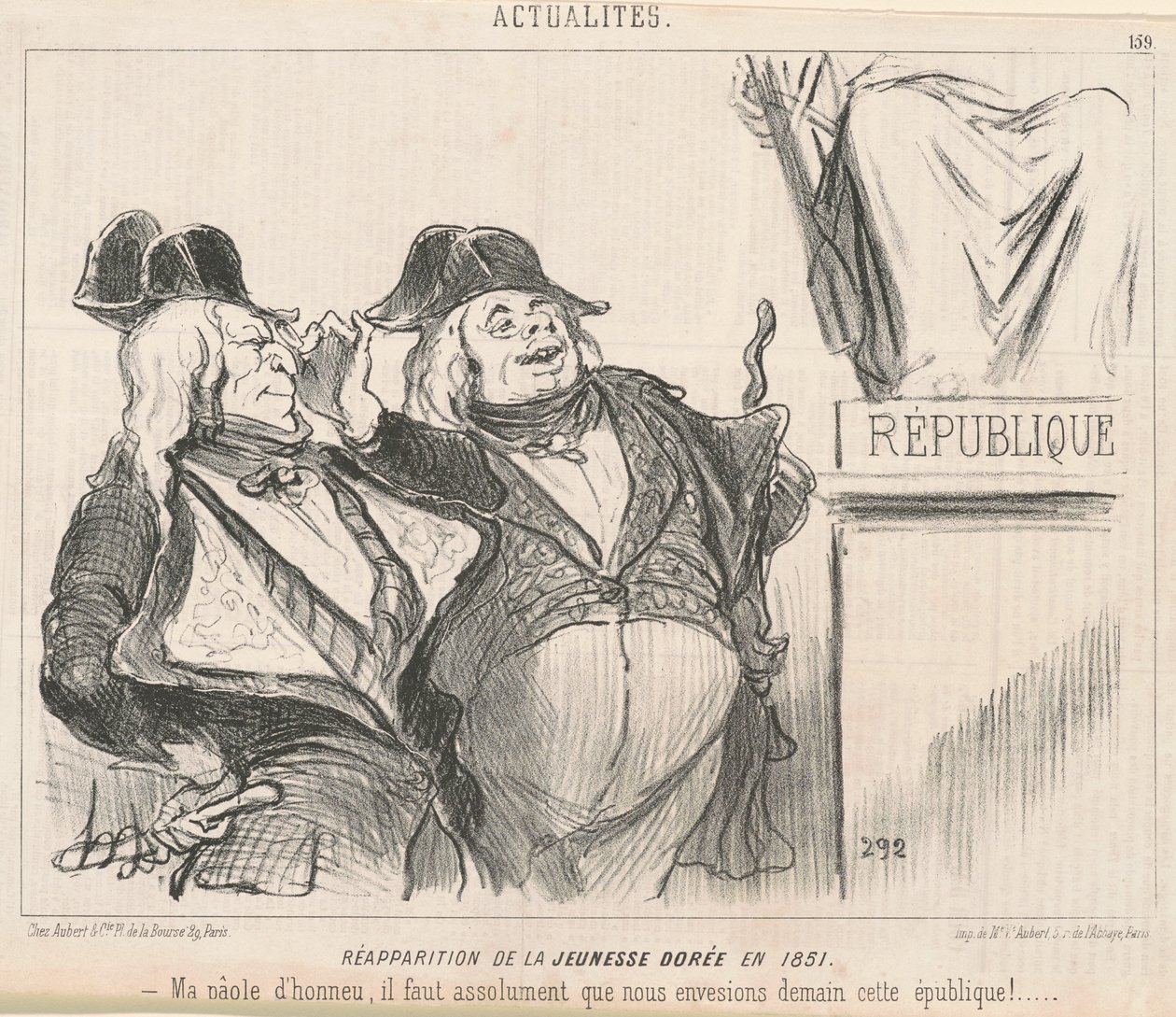 Znovuobjevení Zlaté mládeže v roce 1851 od Honoré Daumier