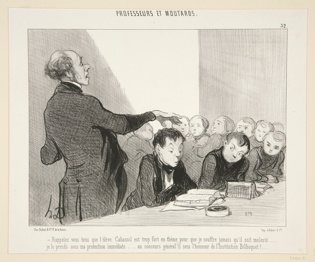 Vzpomeňte si na všechno, co žák Cabussol.. - #32 z Professors and Moutards od Honoré Daumier
