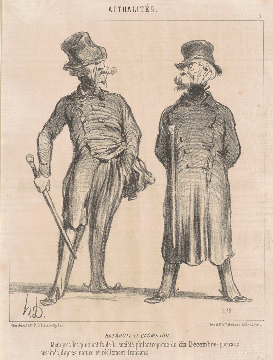 Ratapoil et Casmajou od Honoré Daumier
