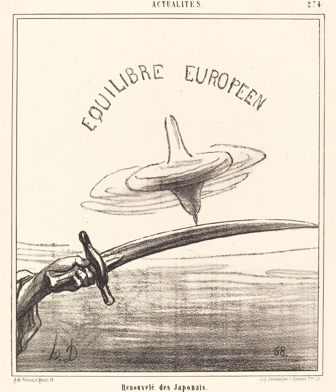 Obnoveno z Japonců od Honoré Daumier