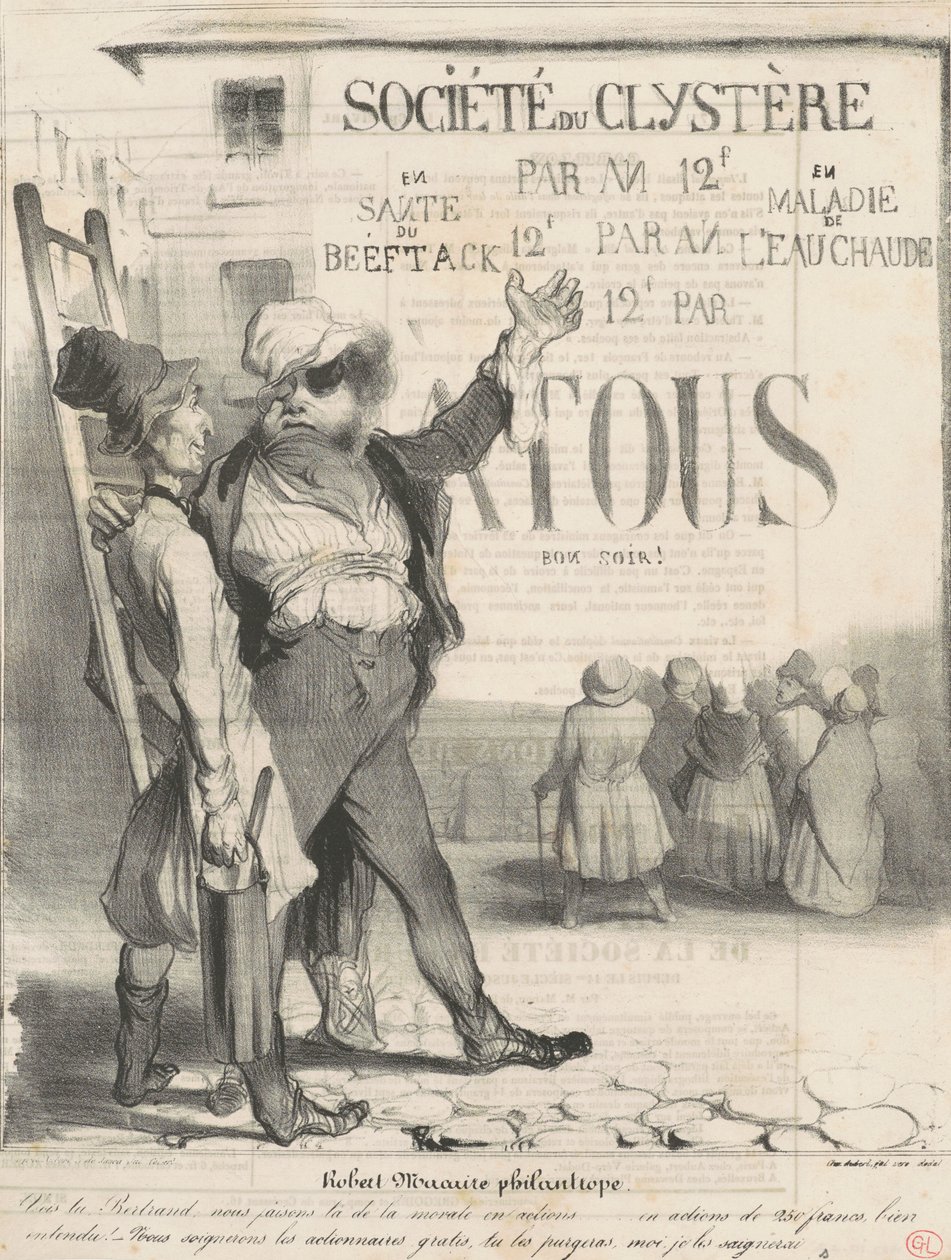 Filantrop Robert Macaire od Honoré Daumier
