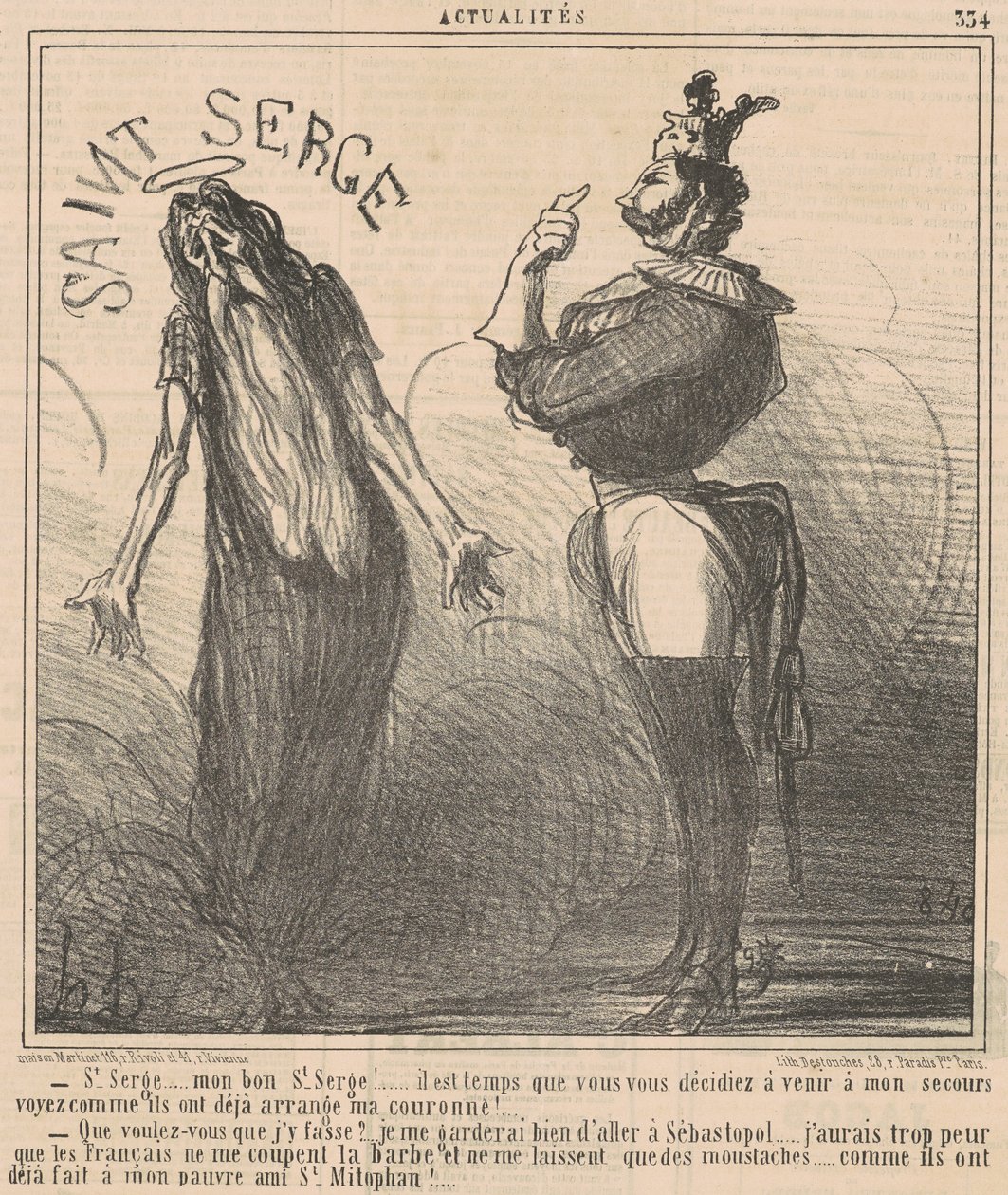 Svatý Sergeji... Můj dobrý svatý Sergeji! od Honoré Daumier