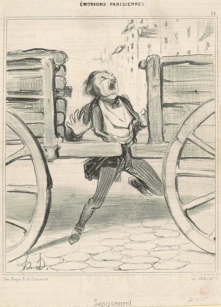 Záchvat od Honoré Daumier